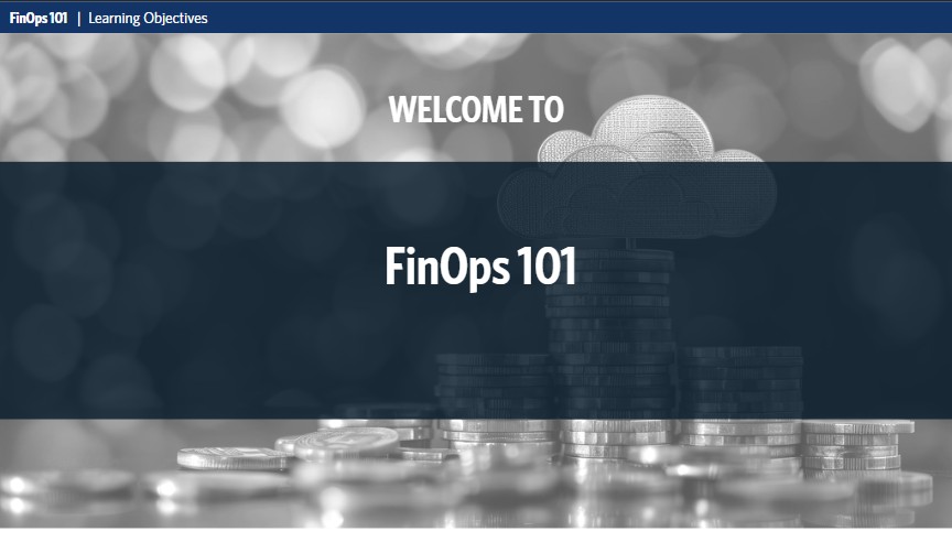 FinOps 101 welcome screen